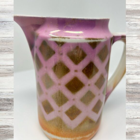 Vintage German Lusterware Pitcher 1920's -1930's - Picture 5 of 7